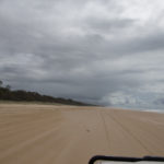 Driving on the beach at Fraser Island